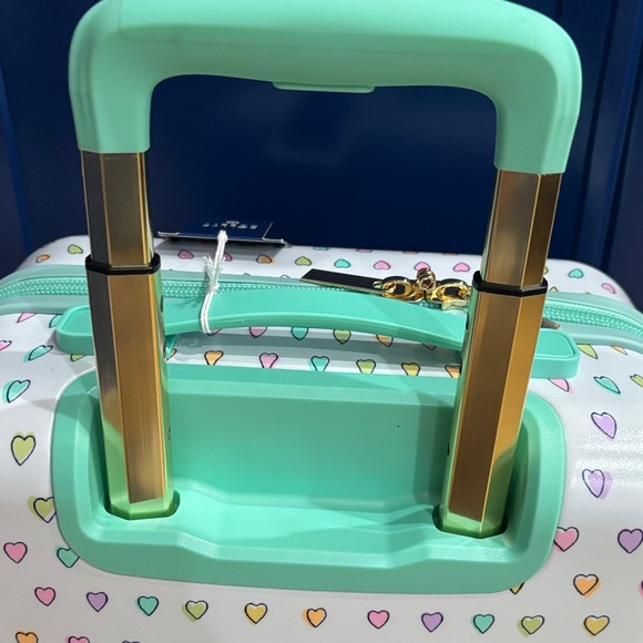 Roller Rabbit Colorful Heart Pattern Suitcase - Picture 5 of 10